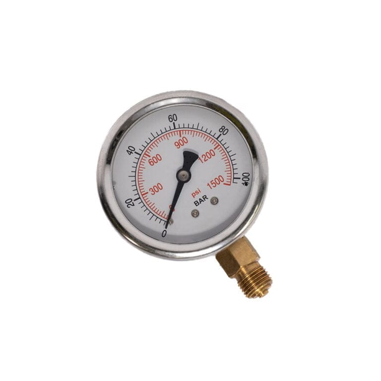 Nedves nyomásmérő fi 63 G1/4'' LE 0-100 Bar