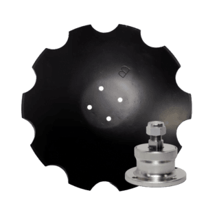 Disc dințat 560 mm x 6 mm, 4 găuri, Z-10, oțel carbon + Butuc fără întreținere BAA-0004