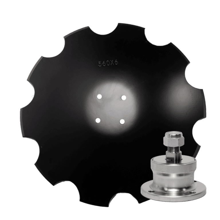Toothed disc 560 mm x 6 mm, 4 holes, Z-10, carbon steel, welded + Maintenance-free hub BAA-0004
