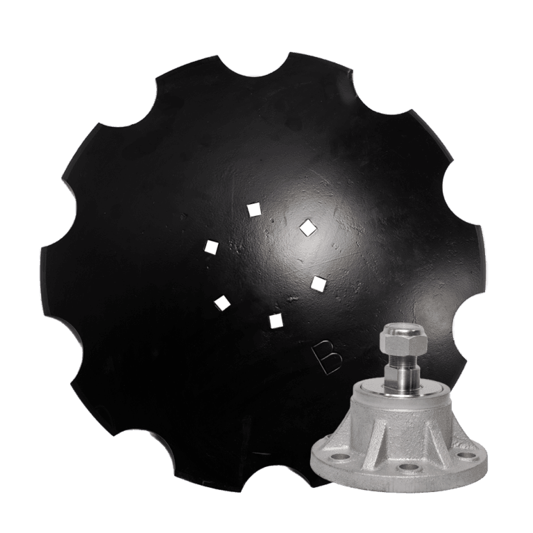 Toothed disc 510 mm x 3.5 mm, 6 holes, Z-10, carbon steel + Maintenance-free hub ODL002