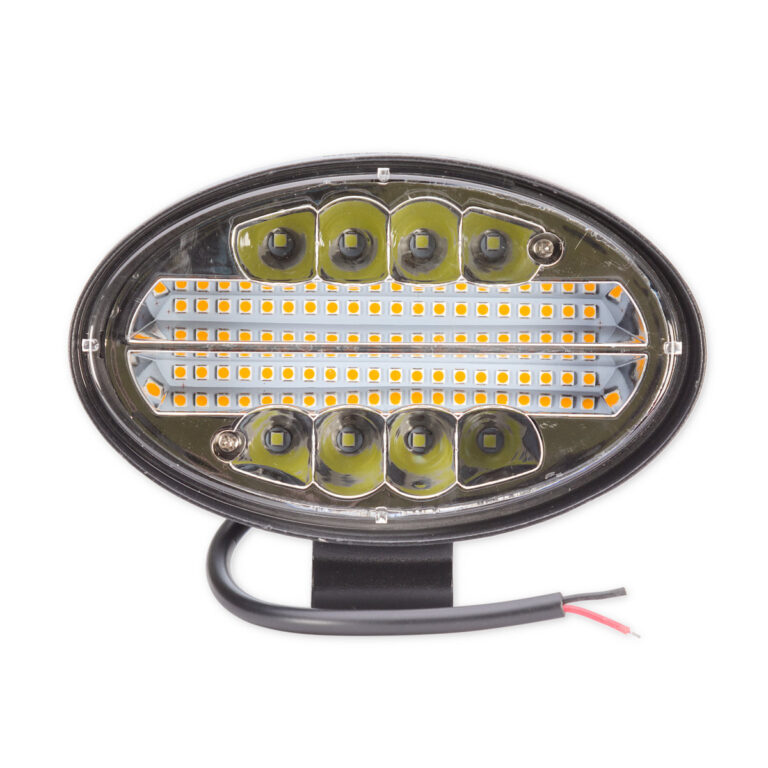 Lampa robocza 48 led, 24 W, 2880 LM, owalna 140x85x55 mm